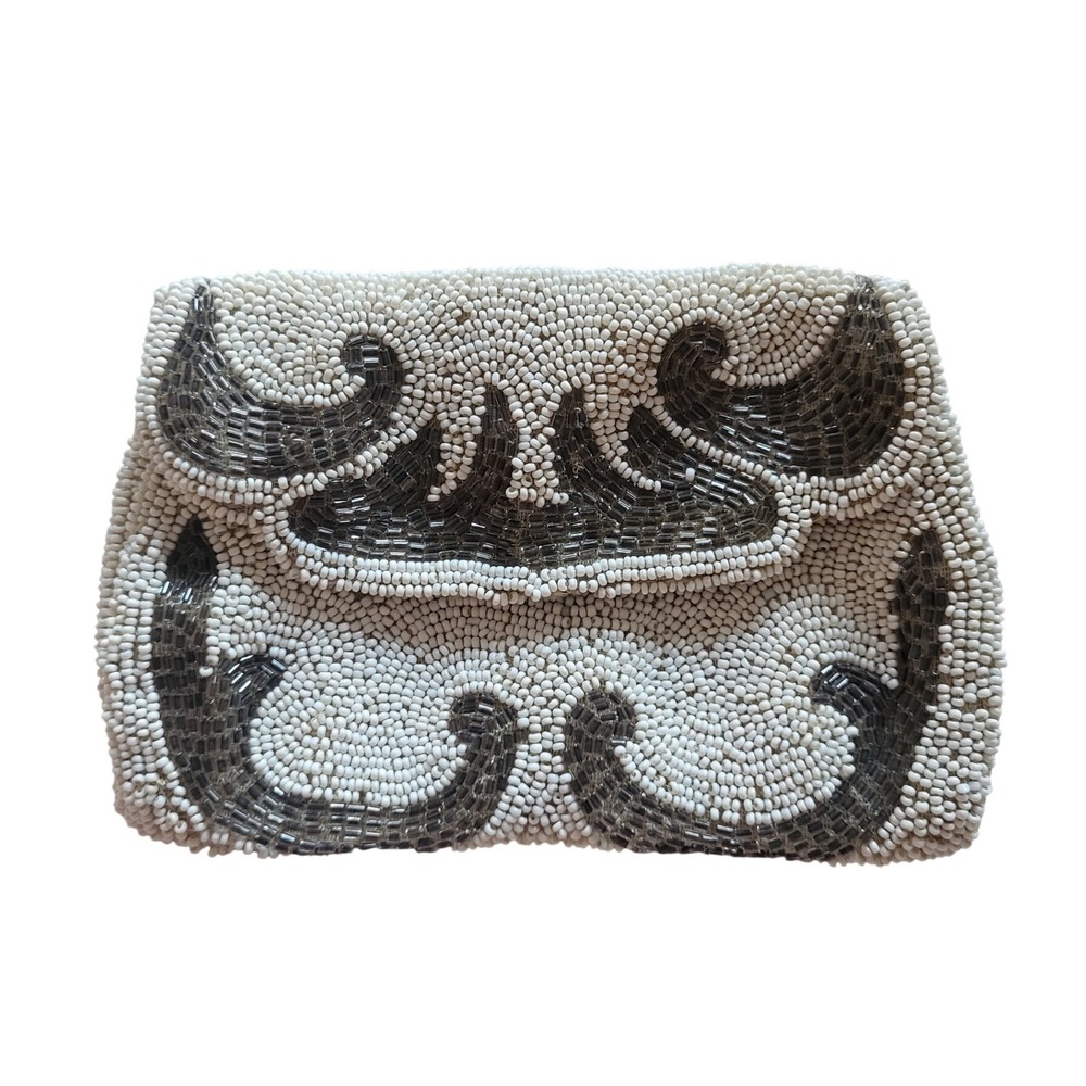 Vintage‎ Beaded Wristlet Purse Handbag Made in Belgium Antique
